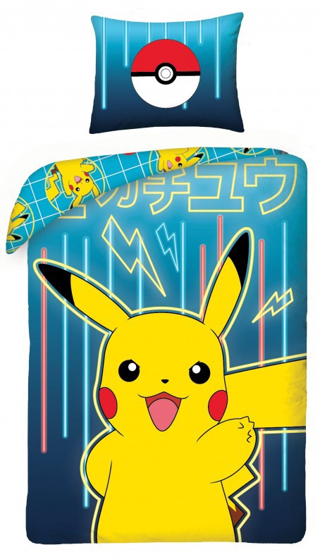 Pokémon Neon bed linen 140×200cm, 70×90 cm