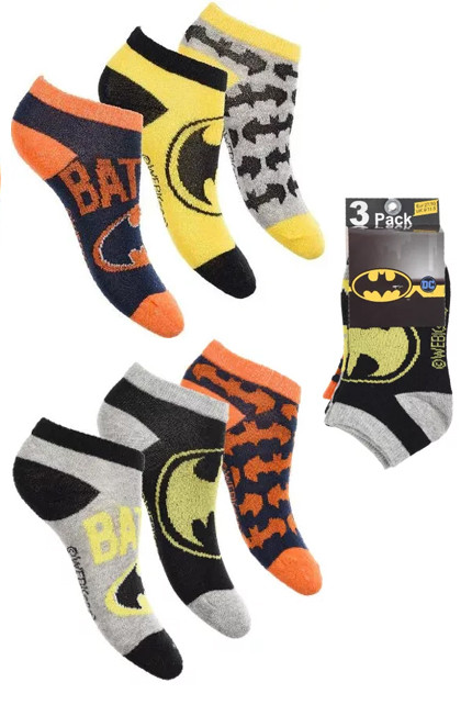Batman children's invisible socks 23-34