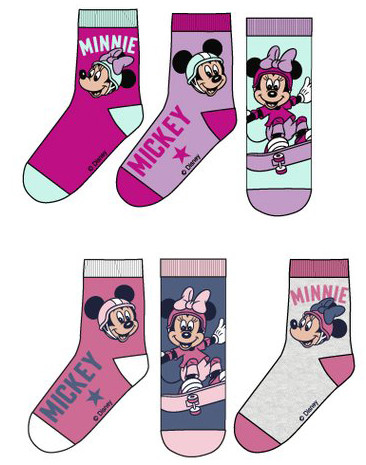 Disney Minnie  Skate kids socks 23-34