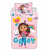 Gabbys Dollhouse Hey childrens bedding set 100x135cm, 40x60 cm