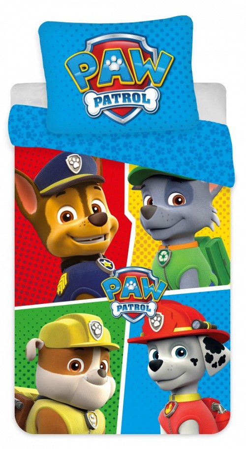 Paw Patrol microfibre bedding set 140×200cm, 70×90 cm