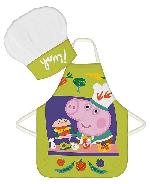 Peppa Pig Yum Children's Apron 2-Piece Set