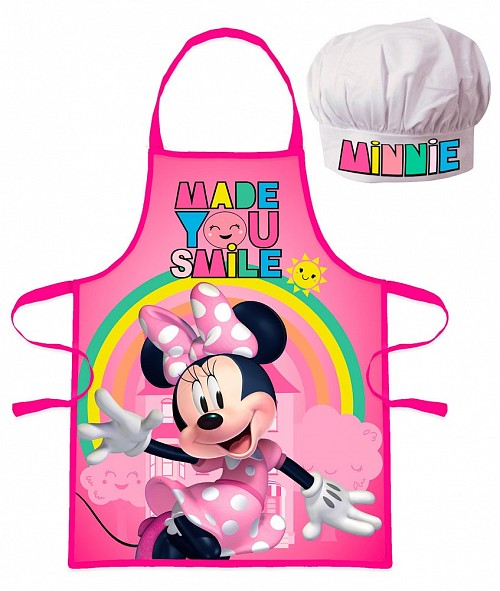 Disney Minnie  Smile children's apron 2-piece set