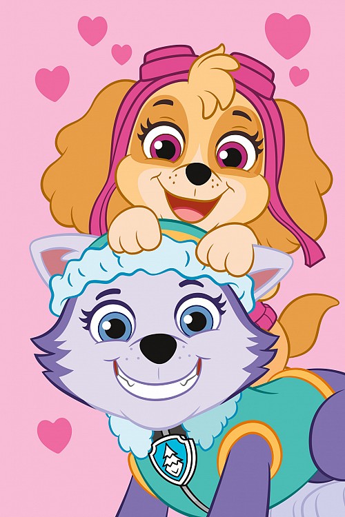 Paw Patrol Pink Fleece Blanket 100x150 cm