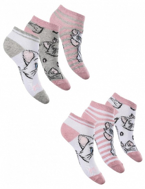 Disney Marie cat children's no-show socks 23-34