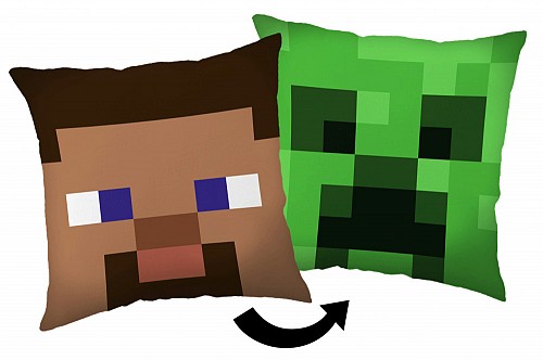 Minecraft Steve Creeper decorative pillow 40*40 cm