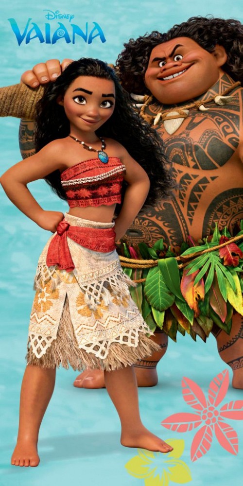 Disney Vaiana bath towel, beach towel 70x140cm