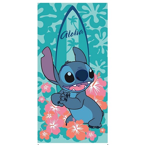 Disney Lilo and Stitch Aloha-Surfer bath towel, beach towel 70x140cm (Fast Dry)