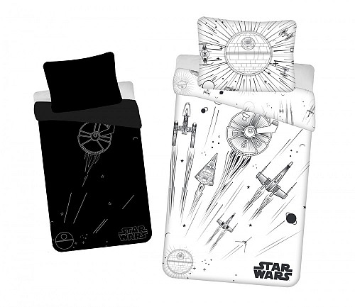 Star Wars Death Star Glow in the dark bedding set 140×200cm, 70x90cm