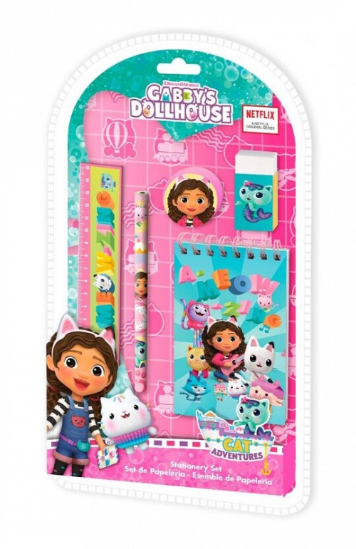 Gabby's Dollhouse Smoothie Land stationery set 5 pcs