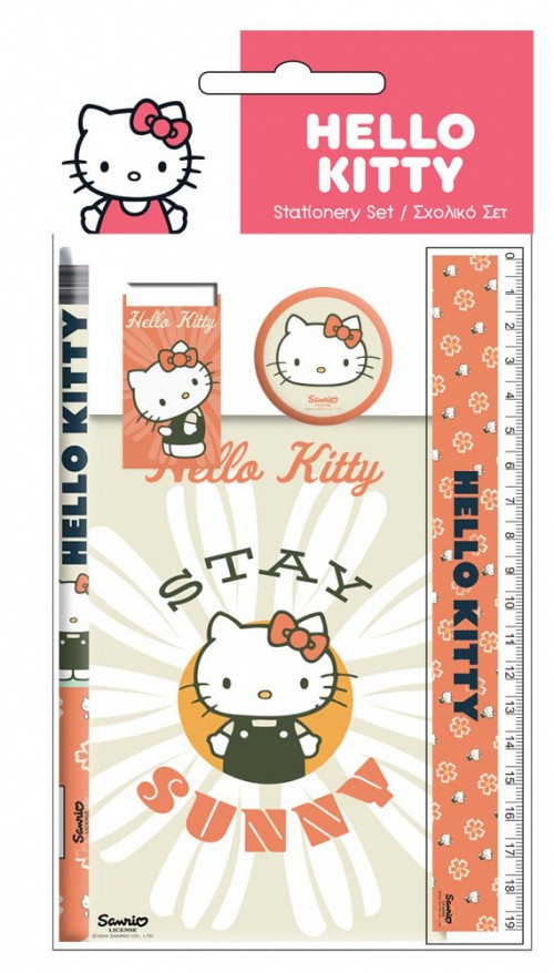 Hello Kitty Stay Sunny stationery set 5 pieces