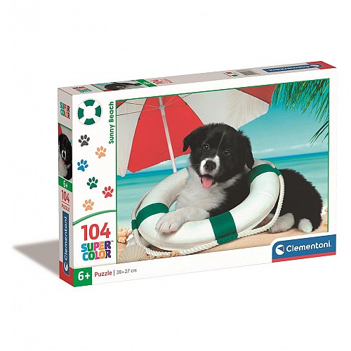 Dog Sunny Beach 104-piece Clementoni puzzle CMC25767