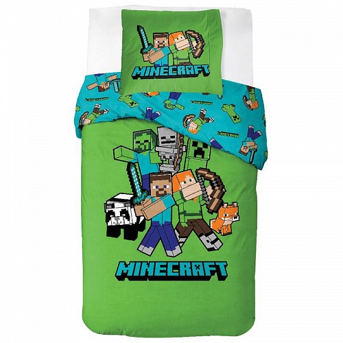 Minecraft Classic Crew bedding set 140×200cm, 70×90 cm