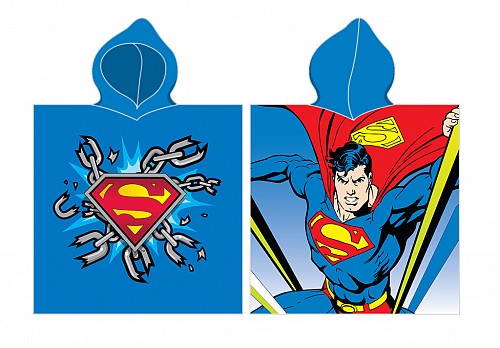 Superman Chain beach towel poncho 55x110 cm
