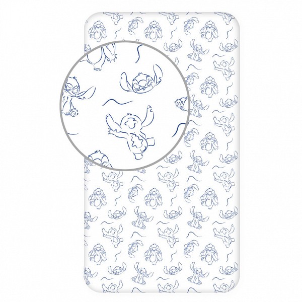 Disney Lilo and Stitch Stellar Waves fitted sheet 90x200 cm
