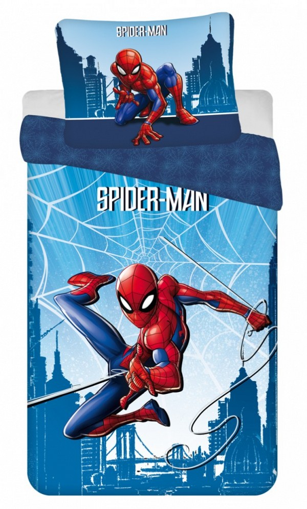 Spiderman Skyline bedding set 140×200cm, 70×90 cm
