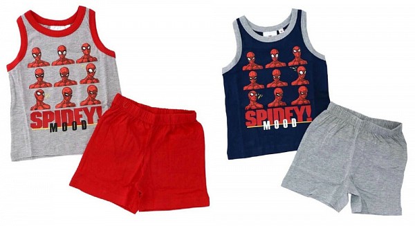 Spiderman childrens short pajamas 3-8 years