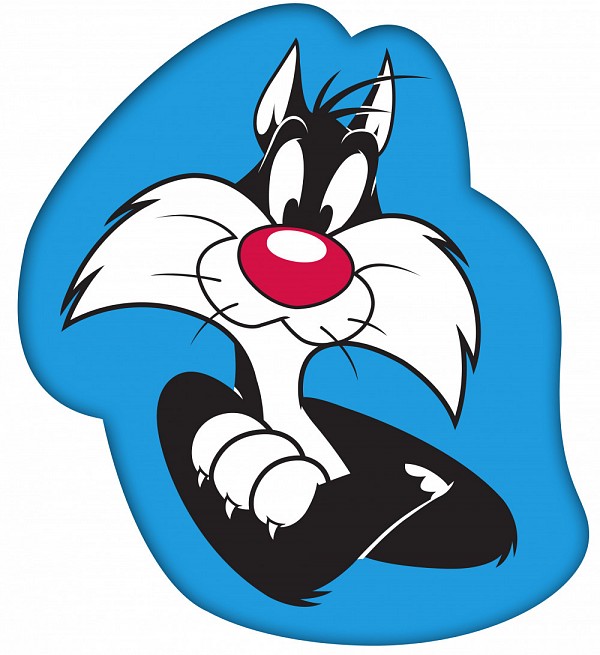 The Looney Tunes shaped decorative pillow 32*41 cm