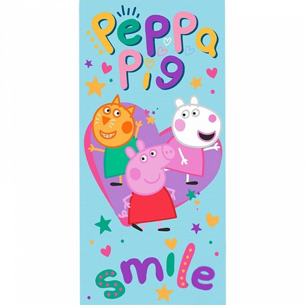 Peppa Pig Smile bath towel, beach towel 70x140cm