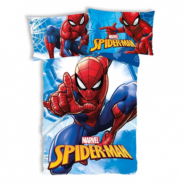 Spiderman Webmaze childrens bedding set 100×135 cm, 40×60 cm