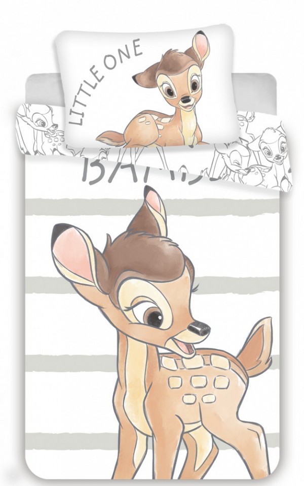 Disney Bambi Little One childrens bedding set 100×135cm, 40×60 cm