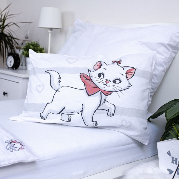 Disney Marie Bow childrens bedding cover 100x135 cm, 40x60 cm