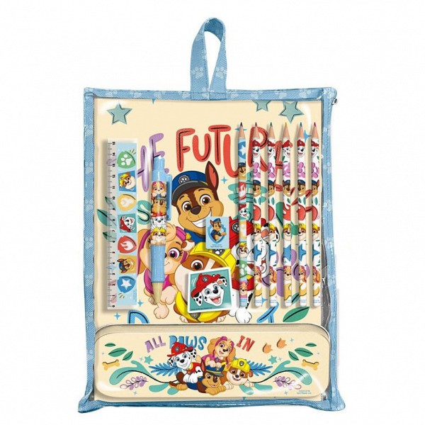 Paw Patrol Future Leader stationery set with holder
