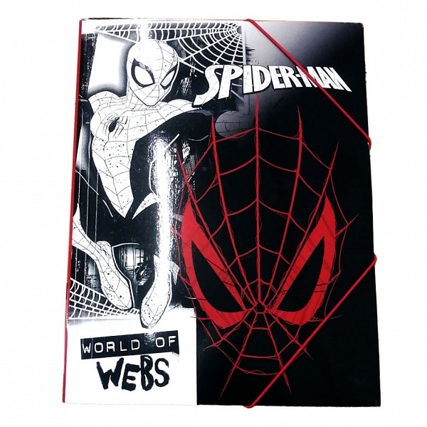 Spiderman World of Webs A/4 elastic folder