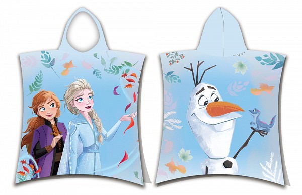 Disney Frozen Blue beach towel poncho 50x115cm