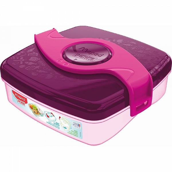 Maped Origin Πλαστικό Παιδικό Δοχείο Φαγητού 0.520lt Μωβ Μ17 x Π15.3 x Υ5.5εκ