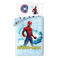 Spiderman Light Blue bedding cover 140×200cm, 70×90 cm
