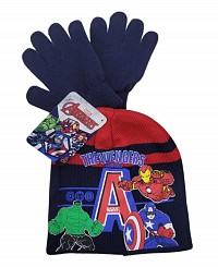 Avengers kids hat + glove set 52-54 cm