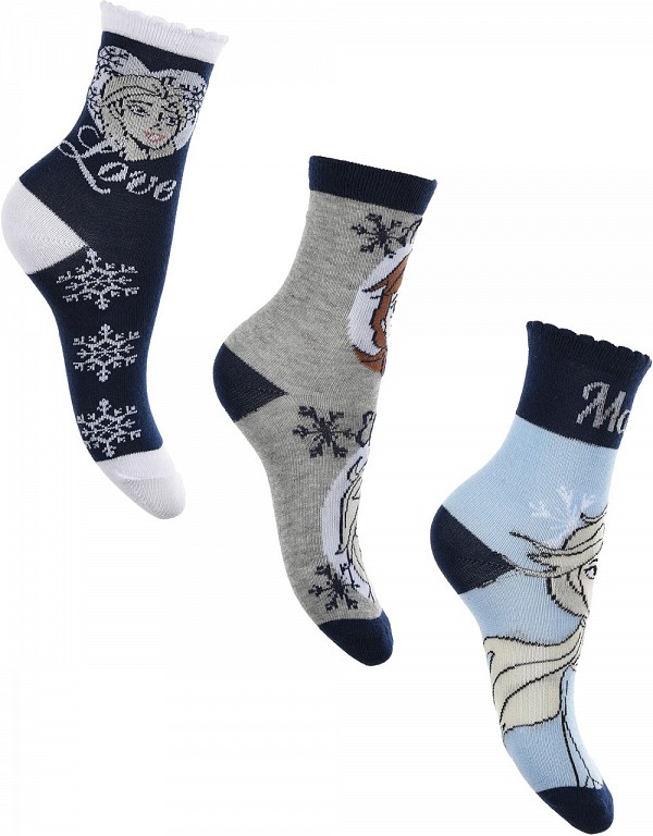 Disney Frozen childrens socks 23-34
