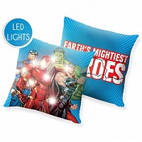 Avengers LED Light-Up Pillow, Decorative Pillow 40x40 cm