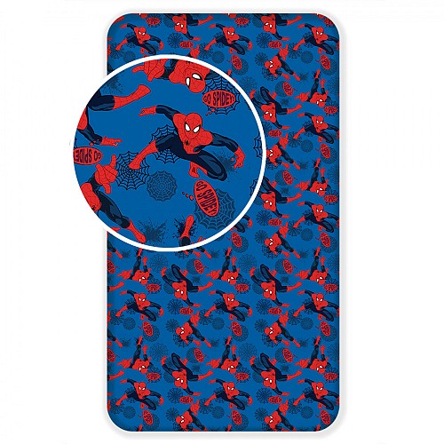 Spiderman fitted sheet 90x200 cm