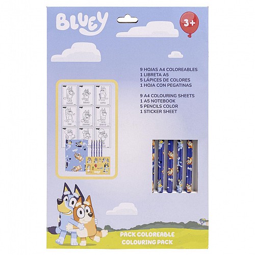 Bluey stationery set
