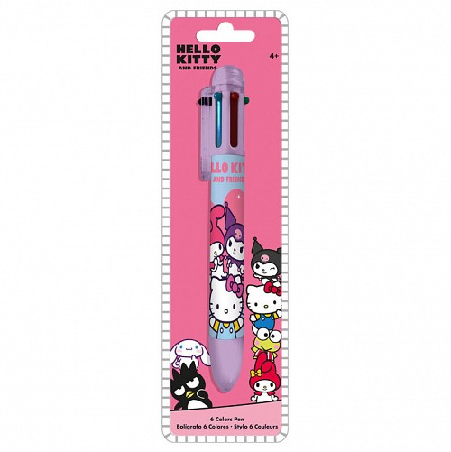 Hello Kitty Friends 6-color pen