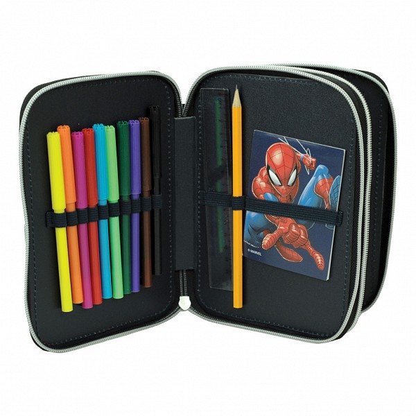 Spiderman Frame 2-storey filled pencil case