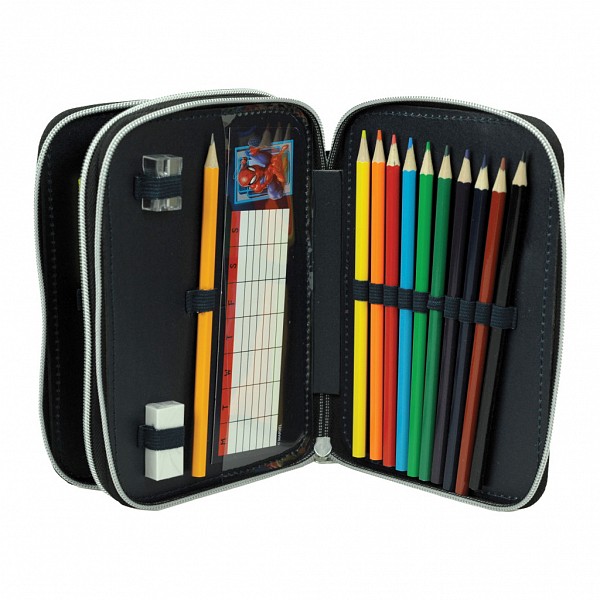 Spiderman Frame 2-storey filled pencil case