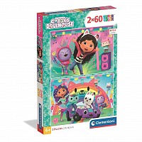 Gabbys Dollhouse 2x60 pieces puzzle Clementoni  CMC24819