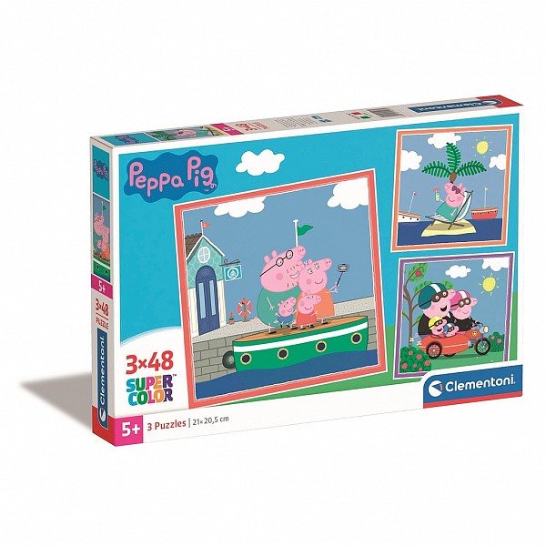 Peppa Pig Relaxing 3x48 Piece Puzzle Clementoni  CMC25293