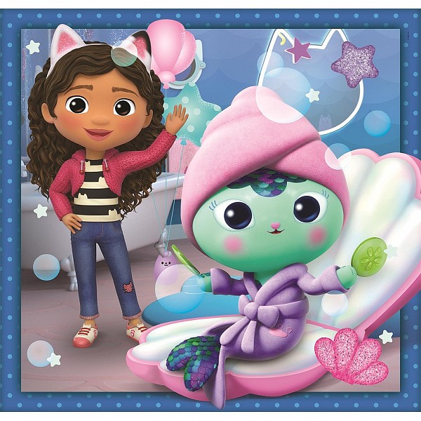 Gabbys Dollhouse Spa-Day 3x48 piece puzzle Clementoni CMC25300