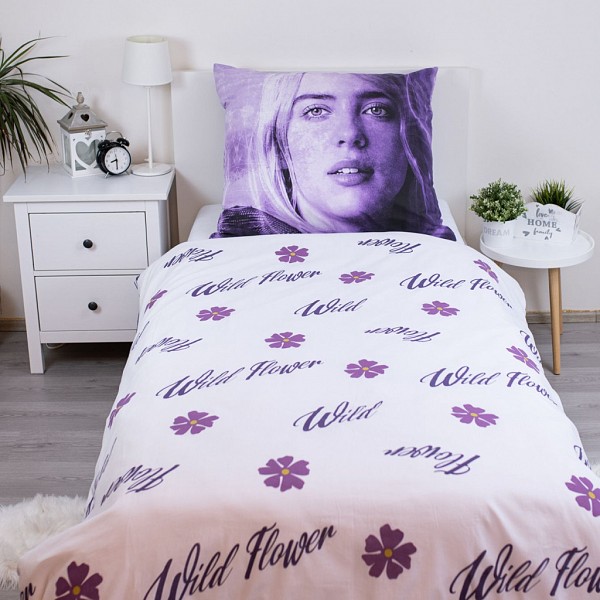 Billie Eilish Wild Flower bedding set 140×200cm, 70×90 cm