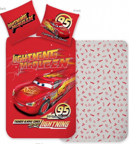 Disney Cars Thunder bedding cover 140×200cm, 70×90 cm
