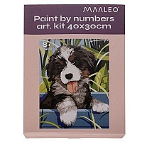 Painting by numbers 40x30cm - dog Maaleo 22780